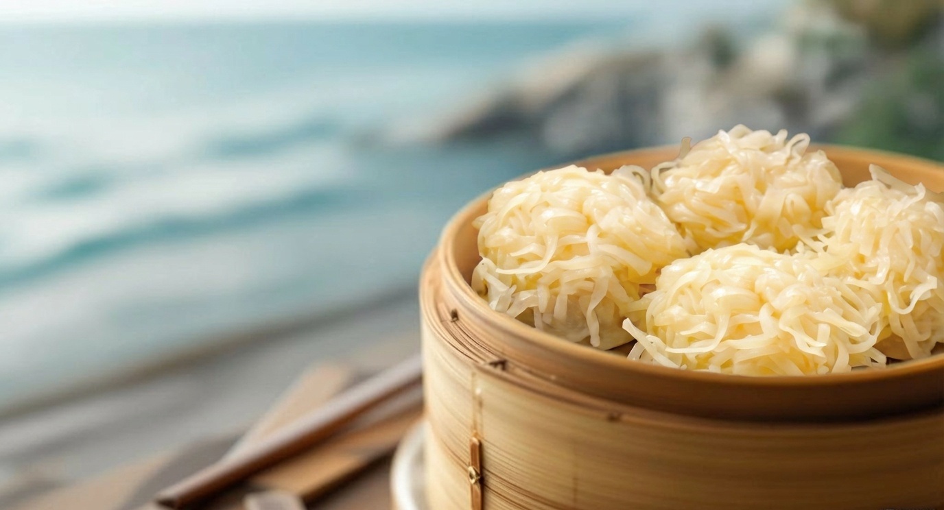 蒸篭に盛られたいかしゅうまい